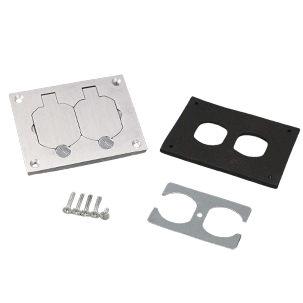 Omnibox® Rectangular Aluminum Duplex Cover Plate