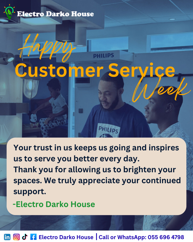 Happy Customer Service Week.