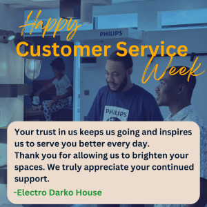 Happy Customer Service Week.